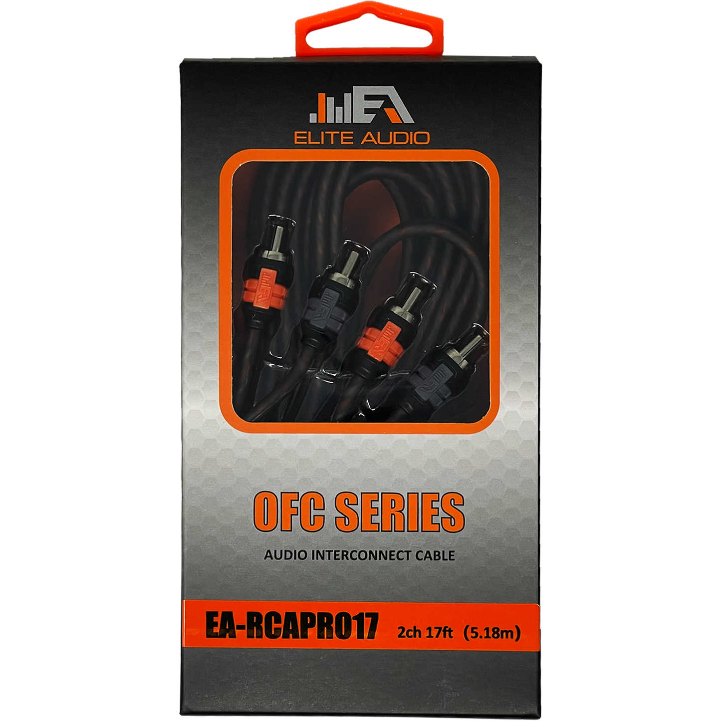 Elite Audio EA-RCAPRO17 17 Foot Premium OFC 2-Channel RCA Cable