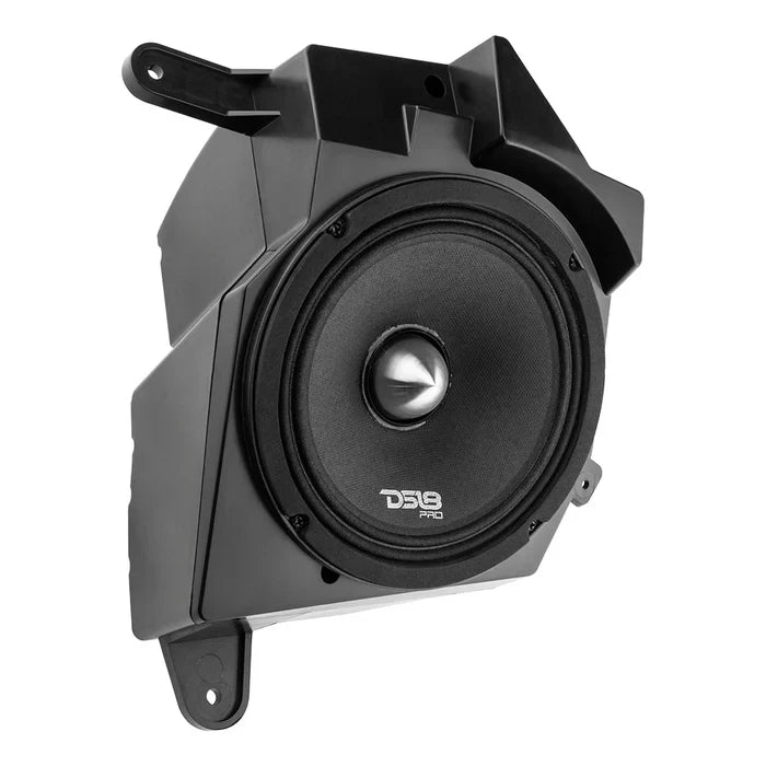 DS18 JP6NEO.FR Dash Enclosure Upgrade with PRO-FRNEO6 6" Neo Mid-Range for Jeep JL/JLU and JT Left and Right