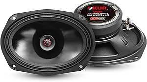 Okur Audio 6 x 9 2-Way Coaxial Speakers 500 Watts Max Power 1" KSV 4 Ohm OS69 Pair