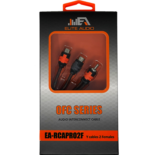 Elite Audio EA-RCAPRO2F Premium OFC Y-Splitter 2-Female / 1-Male