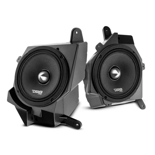 DS18 JP6NEO.FR Dash Enclosure Upgrade with PRO-FRNEO6  6" Neo Mid-Range for Jeep JL/JLU and JT Left and Right