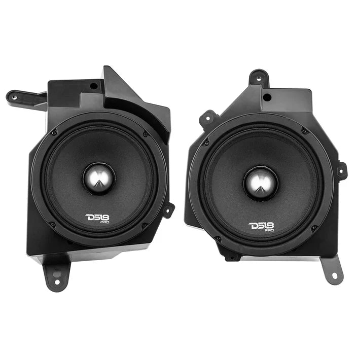 DS18 JP6NEO.FR Dash Enclosure Upgrade with PRO-FRNEO6  6" Neo Mid-Range for Jeep JL/JLU and JT Left and Right