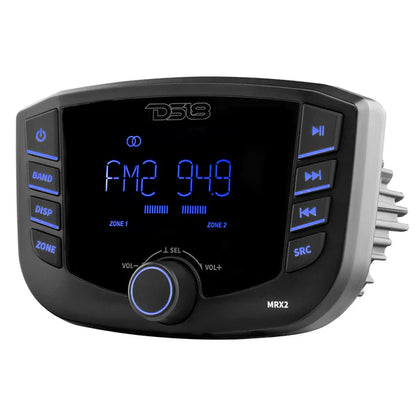 DS18 MRX2 Marine Headunit LCD screen , 2 Zones, 4 volts Output, BT, RDS 4X40 Watts