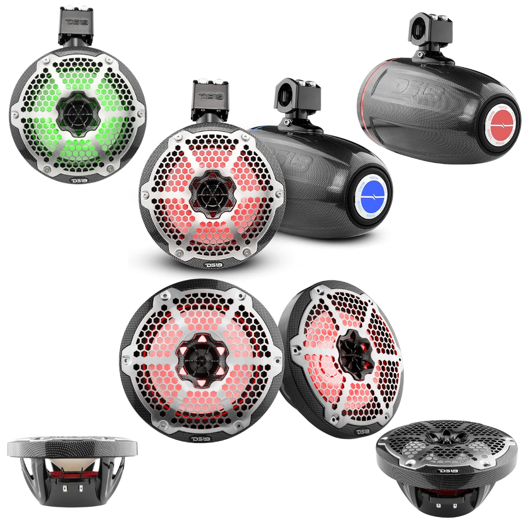 4 DS18 CF-8 HYDRO 8" and 4 DS18 CF-X8TPNEO HYDRO 8"