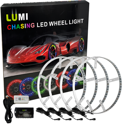 LUMI 17" Chasing RGB Wheel Ring Lights