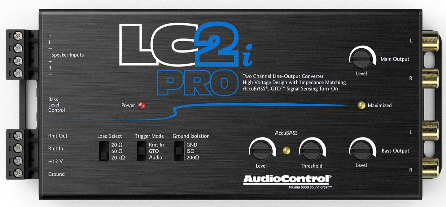 AudioControl LC2i-PRO 2-Channel Line Output Converter & Line Driver w ...