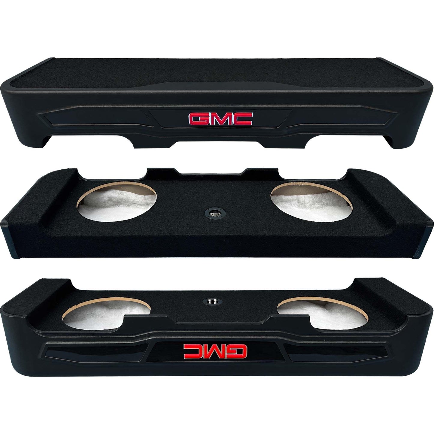 Q-Luxe Dual 10″ Sealed Custom Enclosure for GMC 19-23 Crew Cab