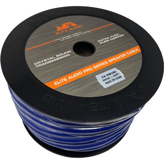 Elite Audio EA-9W18G-100 18GA CCA 9-Conductor Speed Wire 100ft